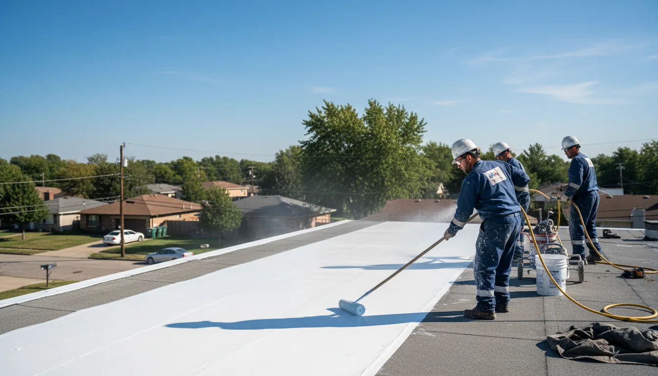 Commercial roof coating in Gibson, IA near me